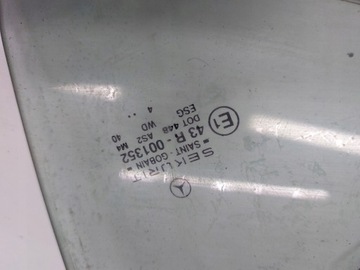 43R-001352 SKLO (OKNO) BOČNÍ DVEŘE LEVÝ PŘEDNÍ MERCEDES W203