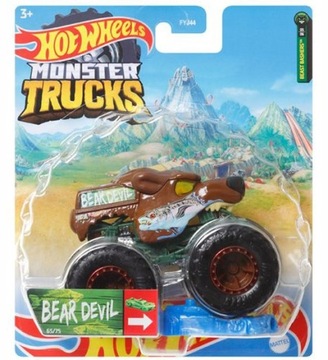 Autko BEAR DEVIL Monster Trucks Auta Hot Wheels