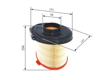 BOSCH FILTR VZDUCHU 1 457 429 908