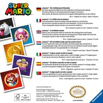Карманная игра на память SUPER MARIO Ravensburger