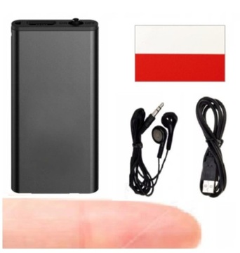 Dyktafon mini mały szpiegowski 32GB podsłuch + naklejka