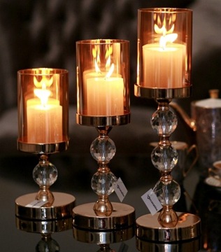 Glamour Lantern 1 хрустальный роскошный золотой подсвечник