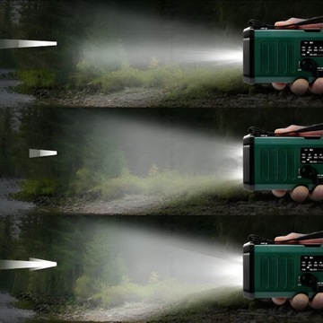 АВАРИЙНОЕ РАДИО 10000 мАч СОЛНЕЧНАЯ ПОГОДА FM AM SOS С USB-ЗАРЯДКОЙ КОМПАС