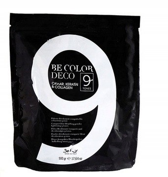 BE COLOR DECO -Rozjaśniacz Bez amoniaku do 9 Tonów