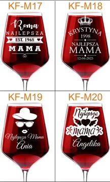 ПОДАРОК ​​ДЛЯ МАТЕРИ МАТЕРИ БОКАЛ ВИНА с гравировкой