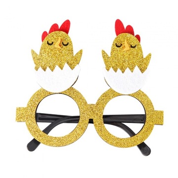Пасхальные очки Креативные очки для животных Костюмные аксессуары Вечеринка Красный цыпленок