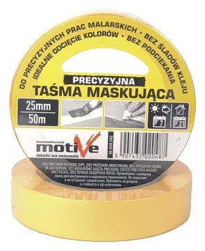 TAŚMA MASKUJĄCA DO ODCINANIA KOLORÓW KRZYWIZN 25MM