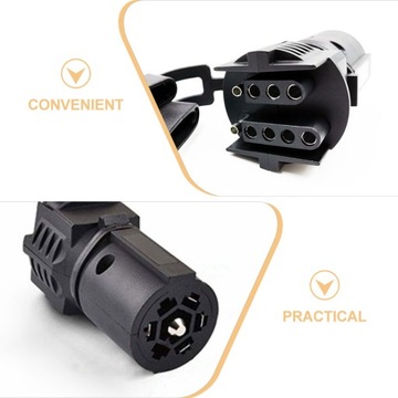 АДАПТЕР РАЗЪЕМА ПРИЦЕПА 7-КОНТАКТНЫЙ НА 5/4-КОНТАКТНЫЙ БУКСИРОВОЧНЫЙ РАЗЪЕМ ПРЕОБРАЗОВАТЕЛЯ БУКСИРОВОЧНЫЙ РАЗЪЕМ