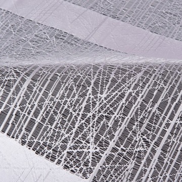 Firanka gotowa na taśmie biała do pokoju ze wzorem 800x180cm