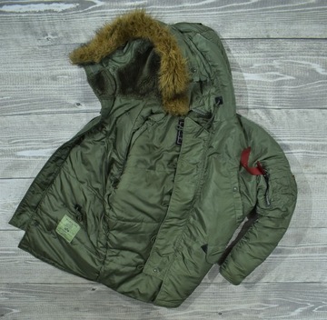 ALPHA INDUSTRIES N-3B Męska Kurtka Zimowa Parka S