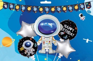 ZESTAW BALONÓW KOSMOS urodziny ASTRONAUTY Z8