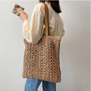 ПЛЯЖНАЯ СУМКА А4 В БОХО, НА МОЛНИИ, XXL