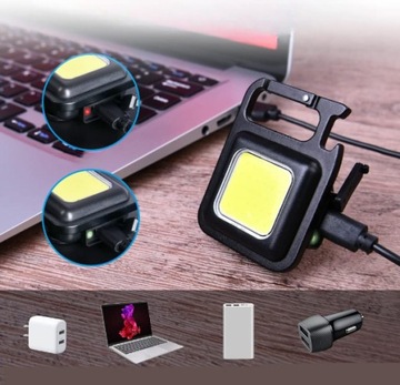 МОЩНАЯ МИНИ-СВЕТОДИОДНАЯ КАРМАННАЯ ЛАМПА + МАГНИТНЫЙ БРЕЛОК