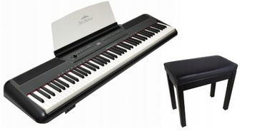 PIANINO CYFROWE P-115 - STAGE PIANO - WAŻONA KLAWIATURA + ŁAWA ZE SCHOWKIEM