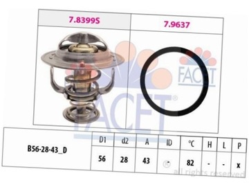 FACET 7.8522 TERMOSTAT KAPALINA CHLADÍCÍ