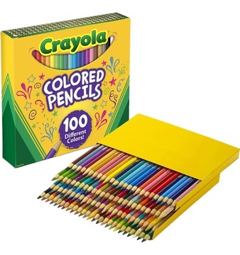 Kredki ołówkowe Crayola 100 szt. Nie pękają