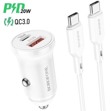 Szybka ładowarka USB Typ Typu C USB-C Type-C 20W do iPhone 15 Plus Pro Max