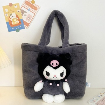 HELLO KITTY KUROMI PLUSZOWA TOREBKA MASKOTKA PLUSZAK TORBA NA RAMIĘ