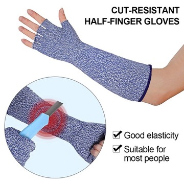 Полупальца с защитой от порезов, класс 5 для наружного применения