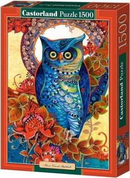 PUZZLE 1500 UKŁADANKA ART MALARSTWO ZWIERZĘTA SOWA PTAKI KWIATY 9+ CASTOR