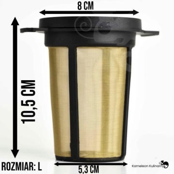 ZAPARZACZ SITKO SITO gęste wkład do kubka stal L