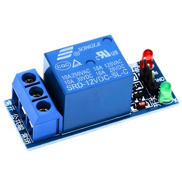 MODUŁ PRZEKAŹNIK 1-KANAŁOWY 12V 10A ARDUINO AVR STM32 ARM LOW LED