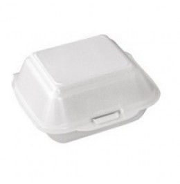 STYROPIANOWY HAMBURGER BOX MP1 HP1 (25) RED PLAST