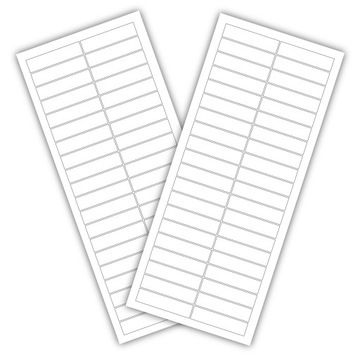 etykiety do organizacji szafy 40 szt. białe 5x1,2