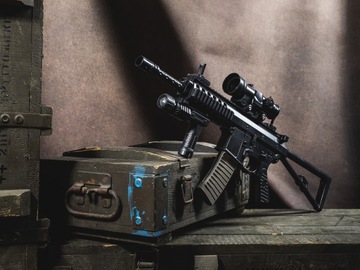 PISTOLET NA KULKI KARABIN SZTURMOWY BI-8002 ASG REPLIKA IMITACJA