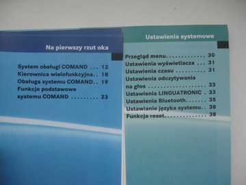 COMAND APS W169 Руководство пользователя на польском языке W245 Comand APS 08-11 красочный