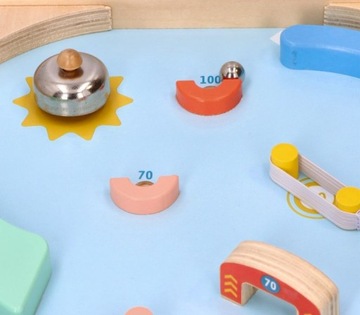 ADAM TOYS GRA ZRĘCZNOŚCIOWA PINBALL FLIPPER DREWNIANY 3+
