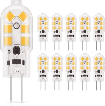 Żarówki LED G4, 1,5 W ciepła biel 3000 K 5 sztuk