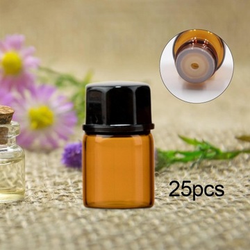 25 шт. Мини-флаконы с массажным маслом по 2 мл с колпачками.