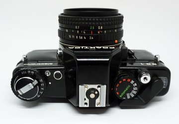 Aparat Praktica BC1 Electronic Prakticar 2,4/50mm w pięknym stanie sprawny