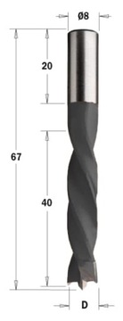 CMT Wiertło do drewna 5x76mm 307.050.11