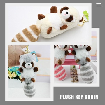 Pluszaki Racoon luzem Mini zabawki
