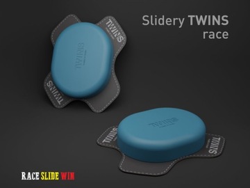 TWINS Race синие полимерные ползунки до колена