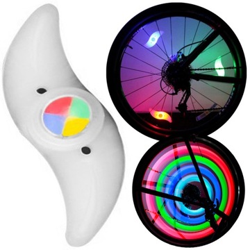 ŚWIECĄCE SZPRYCHY Nakładka LED Lampka NA ROWER 35