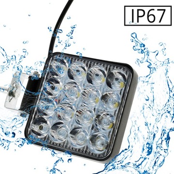 LAMPA 16 LED HALOGEN ROBOCZY SZPERACZ 48W 12V 24V