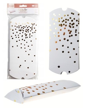 Pudełka na prezenty Golden Dots 21x10cm 5 sztuk Ha
