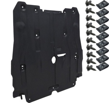 Renault Megane IV 4 Нижняя крышка двигателя, фиксаторы