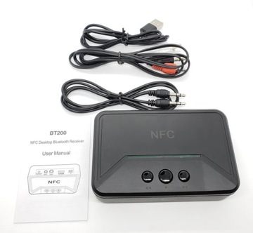 АДАПТЕР BLUETOOTH ДЛЯ СИСТЕМНОГО УСИЛИТЕЛЯ HiFi AUX CHINCH JACK 5.0 ПРИЕМНИК NFC