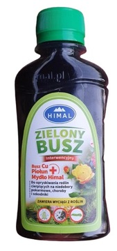 Himal ZIELONY BUSZ 100ml NAWÓZ +MIEDŹ +PIOŁUN +MYDŁO 4w1 dolistny LECZĄCY