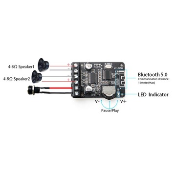 Модуль платы усилителя мощности Bluetooth5.0