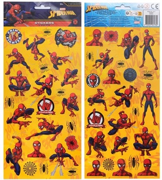 NAKLEJKI SPIDERMAN ZESTAW NAKLEJEK 50 SZTUK MARVEL SPIDER-MAN