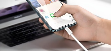 БЫСТРОЕ ЗАРЯДНОЕ УСТРОЙСТВО ДЛЯ IPHONE CUB 20 Вт + КАБЕЛЬ 1 М / USB-C - ОСВЕЩЕНИЕ IPHONE