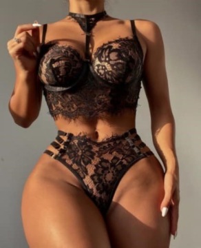 Han черный комплект нижнего белья L