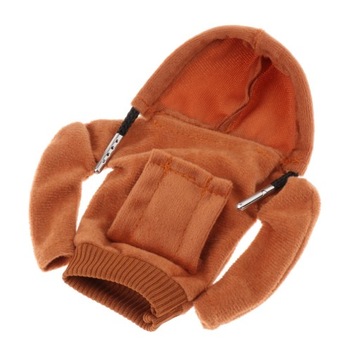 Auto Gear Knob Cover Zabawna bluza z kapturem, antypoślizgowa, czerwona