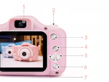 ЦИФРОВАЯ КАМЕРА ДЛЯ ДЕТЕЙ 12MPX СЕЛФИ КОШКА + SD