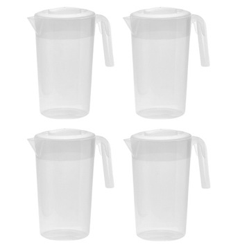 Dzbanek z pokrywą do napojów wody pojemnik plastikowy 4 szt. 23893